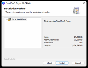 Picture about installation options