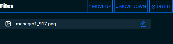 Picture of selected file in FITS.