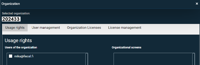 Picture of Local Admin settings in FITS.